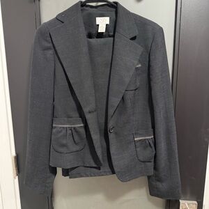 ANN TAYLOR LOFT Women's Black Set Blazer and Pants